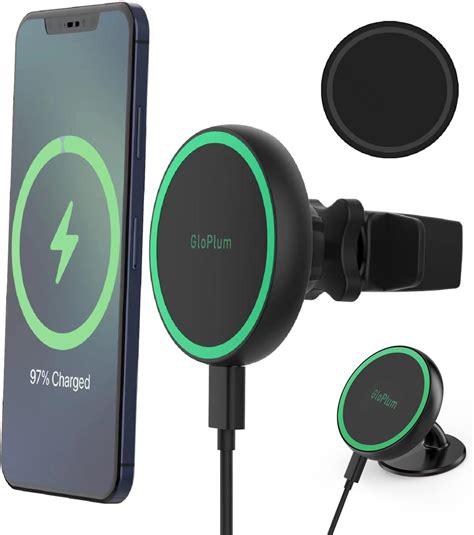 UGREEN Wireless Car Mount Charger 15W Wireless Car Charger Compatible ...