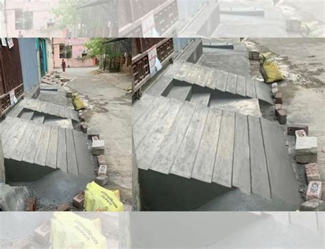 Residents Protest Illegal Ramp Encroachments in Sanath Nagar