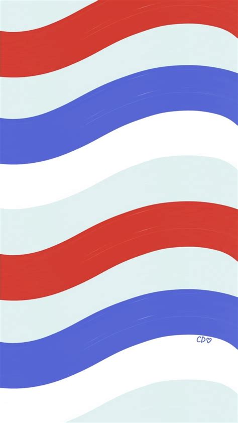 Red, White and Blue Striped Flag Wallpaper