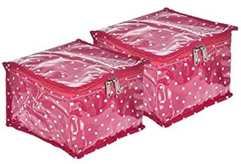 Kuber Industries Dot Printed Laminated PVC Jewellery Organiser/Storage ...