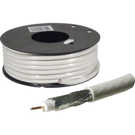 Cable coaxial para antena de TV / satélite (rollo de 25 metros) - Cable ...
