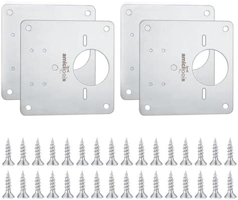 Xfopz 8 PCS Cabinet Hinge Repair Kit with Mounting Screw, Stainless ...