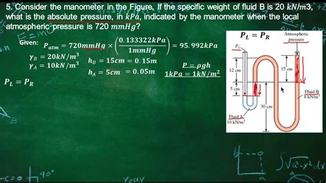 Image result for Manometer Example Problem