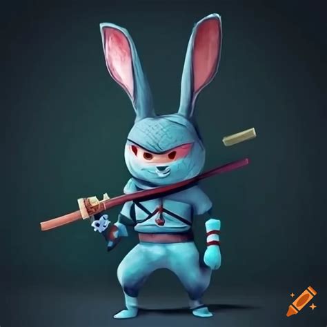 Ninja rabbit on Craiyon