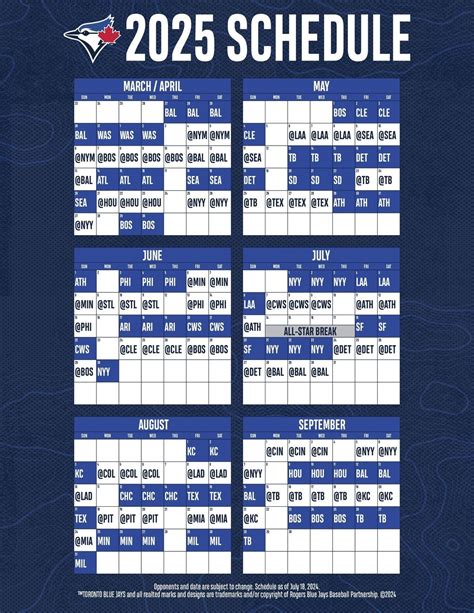 Toronto Blue Jays release 2025 regular season schedule | National