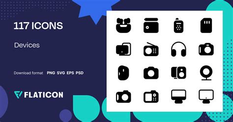 Devices Icon Pack | Black fill | +115 .SVG Icons