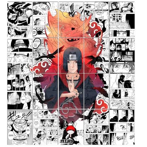 RedCloud Itachi Uchiha Naruto anime manga wall posters Set of 20 PEEL N ...