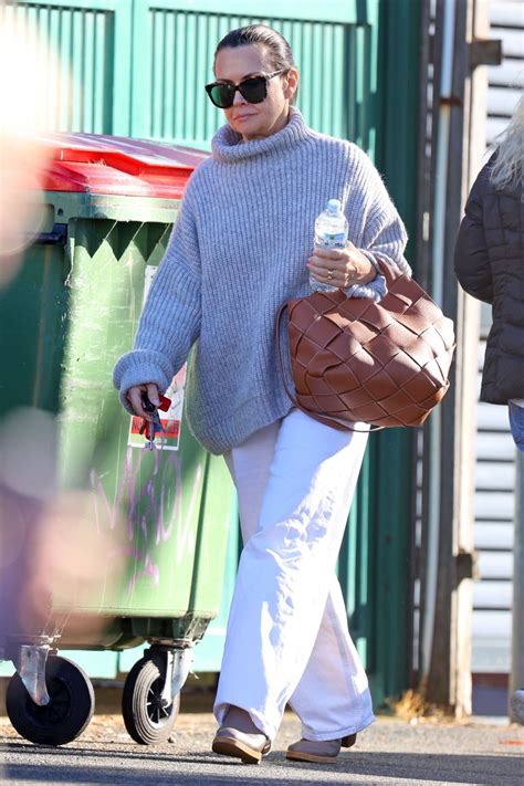 Lisa Wilkinson Wears a Grey Turtleneck Sweater - Mosman 06/23/2023 ...