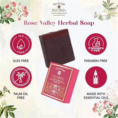 ROSE VALLEY Herbal Soap | Calming & Rejuvenating Formula | 100% Handma ...