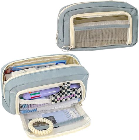 Amazon.com: ACEIOT Pencil Case Large Capacity Pencil Pouch, Aesthetic ...