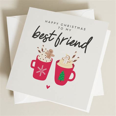 Happy Christmas For Best Friend Card By Paper Scene