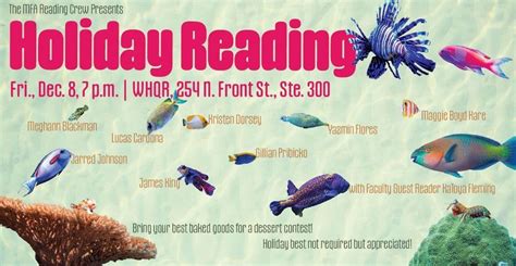 UNCW CRW MFA Holiday Reading, WHQR Studios, Wilmington, December 8 2023 ...
