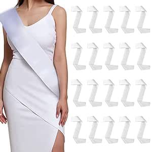 GCOA 20 Pieces Blank Satin Sashes for DIY, Homecoming Pageants Parades ...