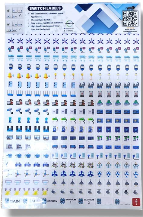 320 Switch id Vinyl Label Stickers Clear - Easily Locate The Right ...