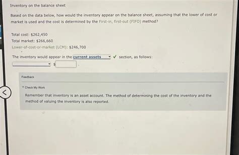 Image result for Inventory Balance Sheet Formula