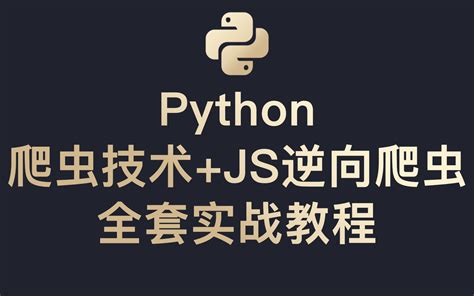 Python爬虫技术+JS逆向爬虫（反爬）全套实战教程_哔哩哔哩_bilibili