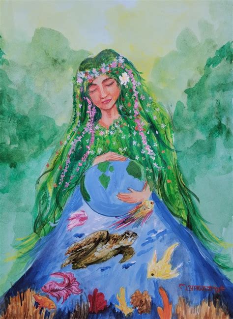 Mother Earth | Mother earth drawing, Mother earth art, Earth drawings