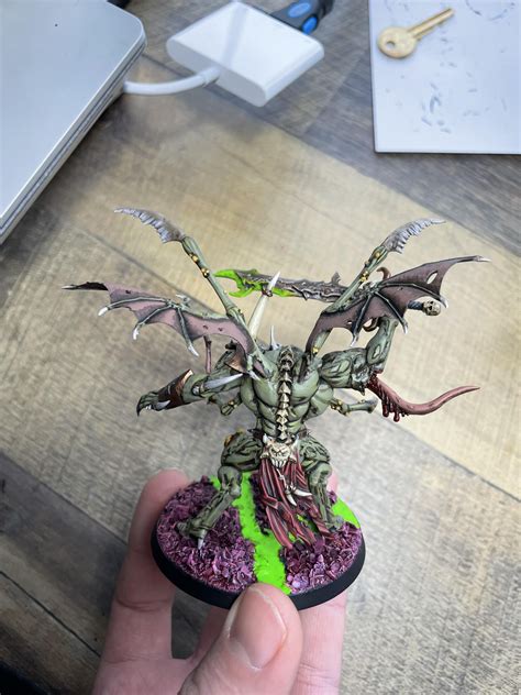 My Nurgle Daemon Prince : r/minipainting