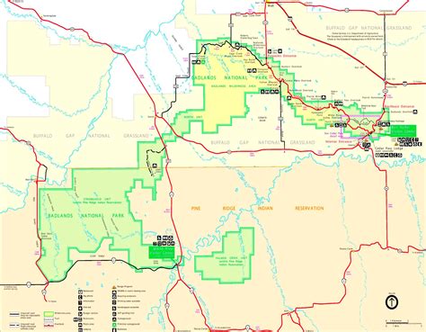 Printable Map Of Badlands National Park