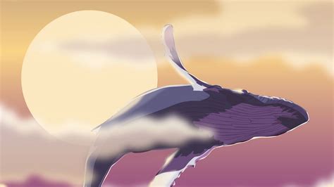 Wallpaper whales, sea, sun, art hd, picture, image