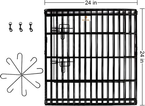 Buy PEEKABOO Dog Pen Pet Playpen Dog Fence Indoor Foldable Metal Wire ...