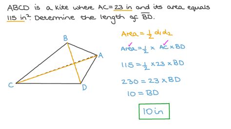 Kite Area Using Diagonals at Billy Mcmanus blog