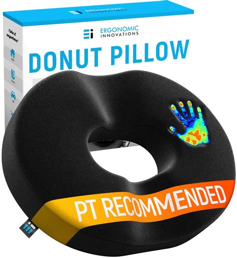 Donut Pillow Coccyx Seat Cushion for Tailbone Pain Relief, Hemorrhoid ...