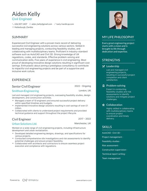 Civil Engineering Resume Examples 的图像结果
