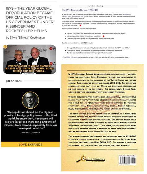 Klaus Schwab was created by Kissinger. The World Economic Forum is the ...