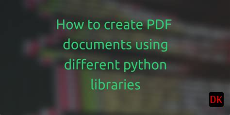 Image result for ReportLab Python Library