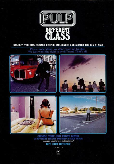 Image result for Pulp Different Class Album Cover