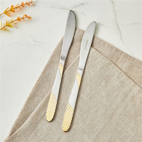 Buy Glister Amara Set of 2 Stainless Steel Dessert Knife from Home ...