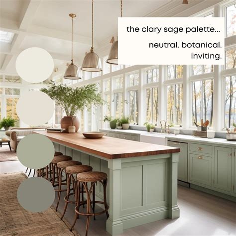 Clary Sage Sherwin Williams Paint Palette, Warm Neutral Interior Paint ...