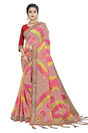 Buy Tina Fashion Self disegn Bangali cotton silk saree with Blouse at ...