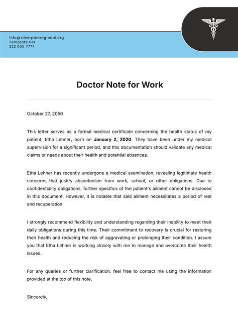 Free Doctor Letter for Carrying Medication on Airplane Template to Edit ...