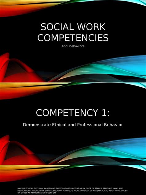 Social Work Competencies 1 | PDF