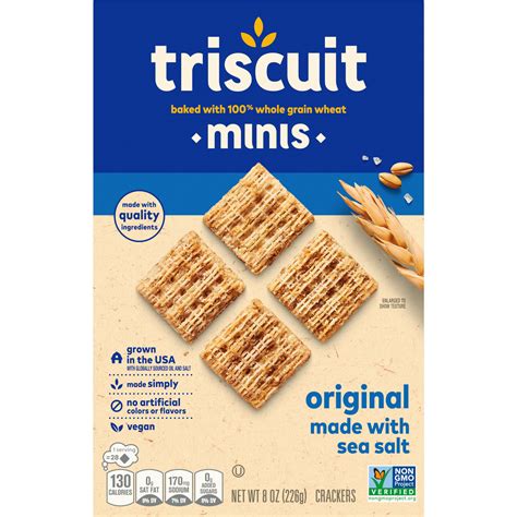 Triscuit, Crackers, Minis, Original Made with Sea Salt - SmartLabel™