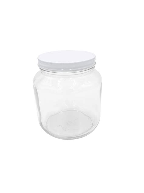 The Dairy Shoppe® 65 oz Half-Gallon, Wide-Mouth Glass Jars with Metal ...