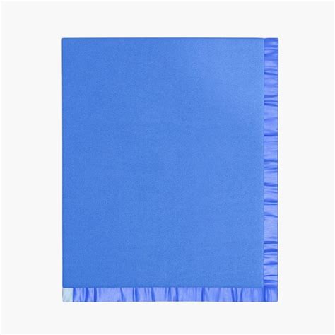 Buy PORTICO Serenity Blue Solid Cotton Queen Blanket - 220x240cm from ...