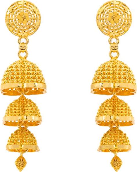 Gold Jhumka - Gold Jhumka Designs online at Best Prices in India ...