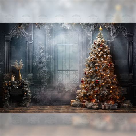 Foggy Christmas - Printed Backdrop - Fabric - 5 by 7 feet – Madras Prop ...