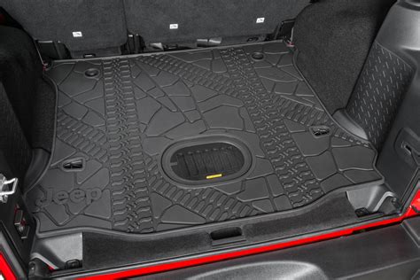 Cargo Liner Slush Mat With Tire Tread Pattern For Jeep Wrangler ...