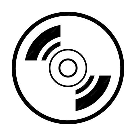Disc icon logo vector design template | Premium Vector