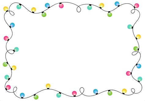 Christmas Lights Border Clip Art