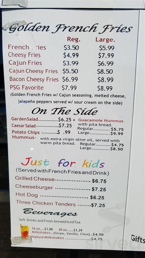 Parkside Grille menu in Mayfield Heights, Ohio, USA