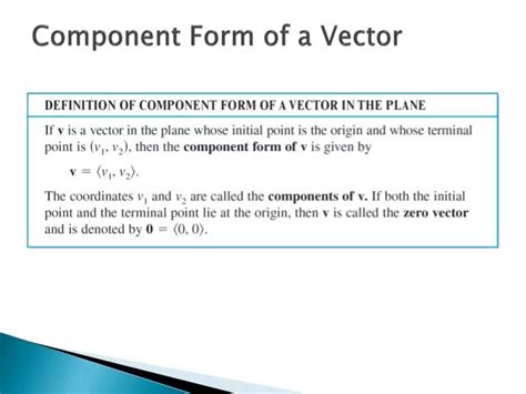 Image result for Component Form of Vector