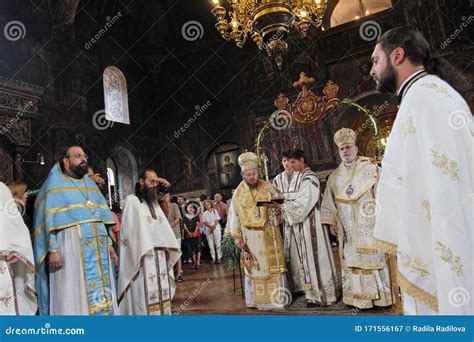 A Bishops Performing Liturgy in an Eastern Orthodox Church St ...