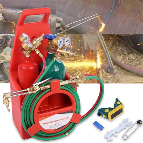 Amazon.com: Oxygen Acetylene Torch Kit with Gauge Oxygen Acetylene ...