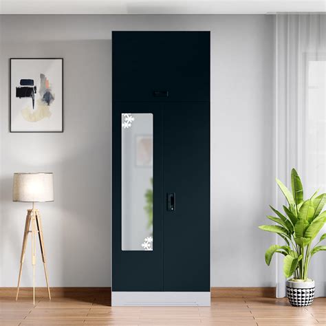 GODREJ INTERIO Slimline 2 Door Steel Almirah with Locker, Drawer, Star ...