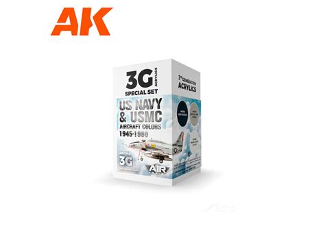 1945-80 US Navy & USMC Aircraft Colors AK Interactive acrylic color ...